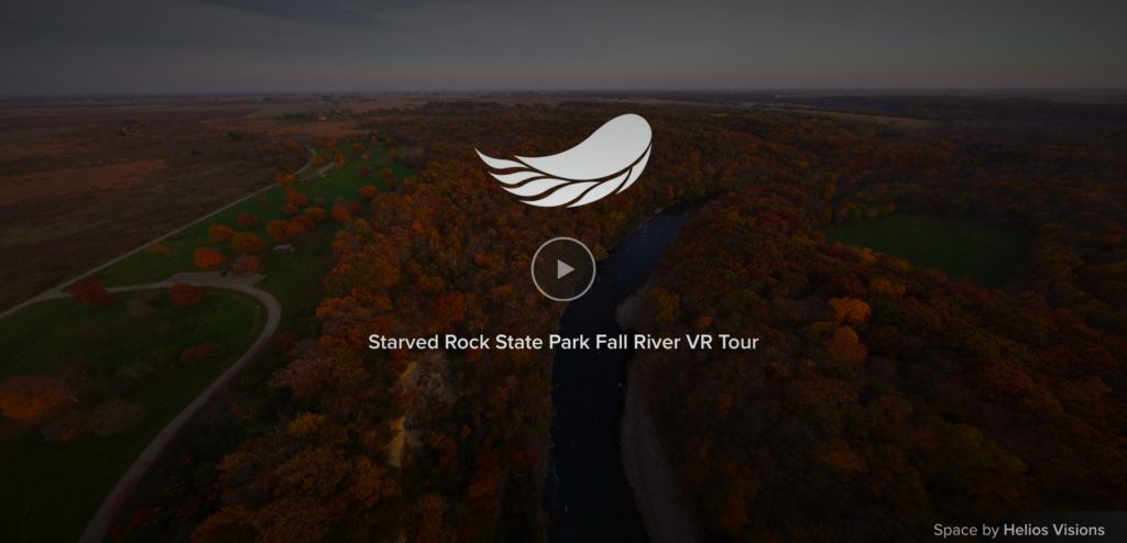 Starved Rock Illinois River Valley Fall Tour - Virtual Reality(VR) 360 Tour