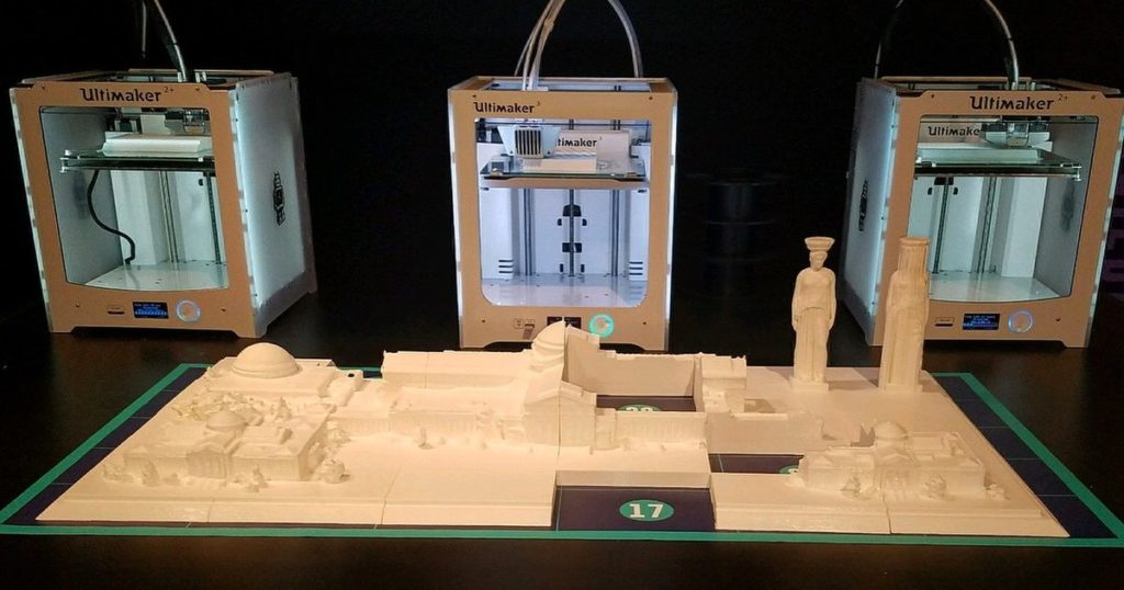 Helios Visions Drone Captured 3D Model Was 3D Printed at The Museum Of Science And Industry Spring Make Festival Exhibit