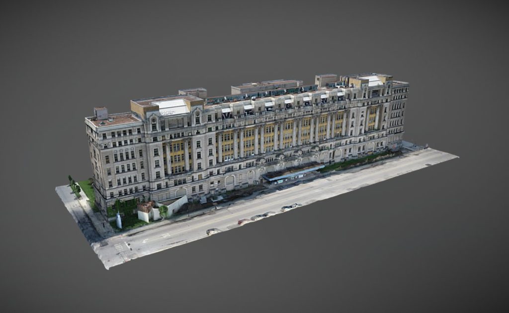 Cook County Hospital Drone-based 3D Reality Capture and Automated Facade Inspection
