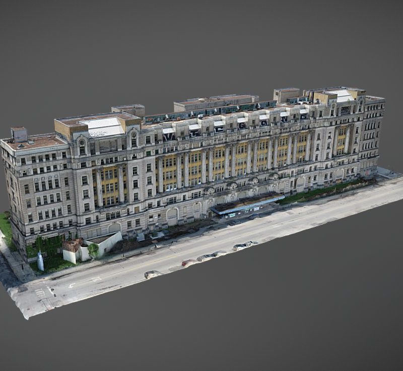 Cook County Hospital Drone-based 3D Reality Capture and Automated Facade Inspection