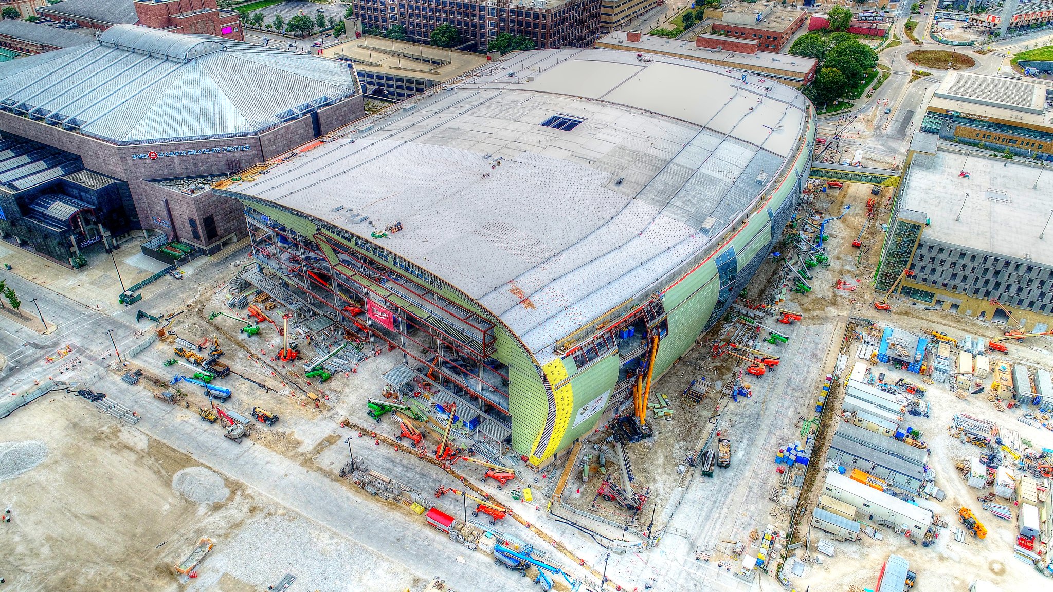 Milwaukee Bucks Stadium - Drone Construction Progress Monitoring