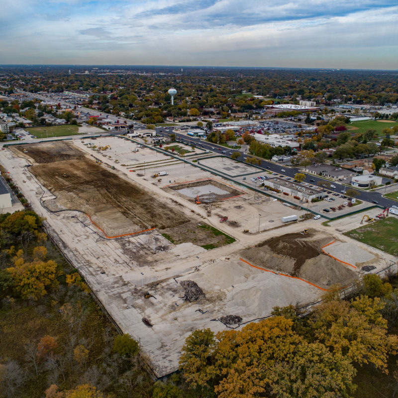 ICI Builds - Sawmill Station - Morton Grove - Construction Progress - October 23, 2019