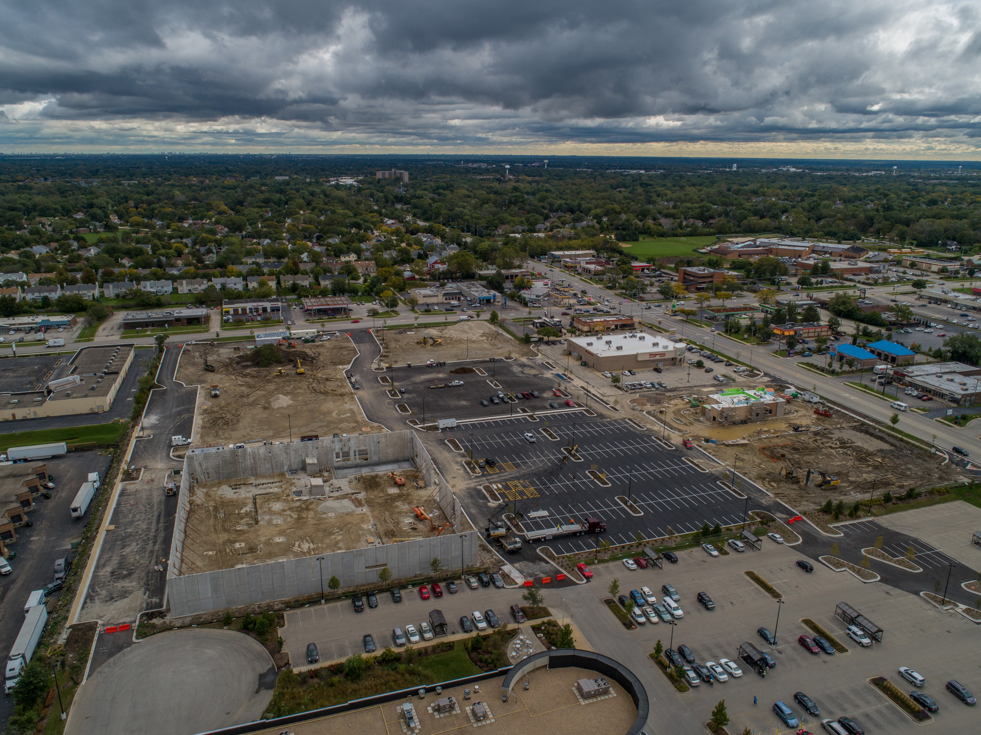 ICI Builds – Market Centre Westmont – Construction Progress – October 4, 2019